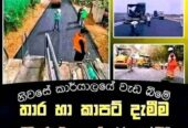 Tar and carpeting – තාර හා කාපට් දැමීම